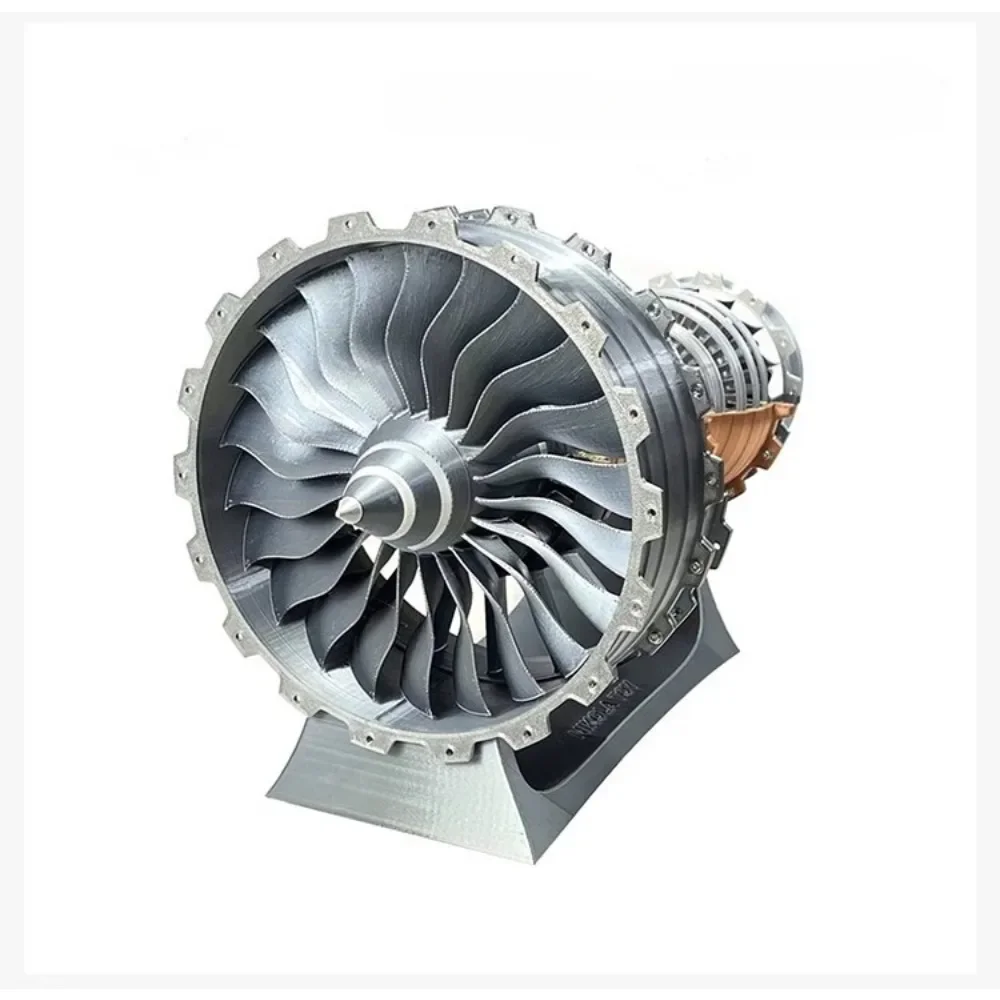 NF Large Trent 900 Turbofan Engine Model Realistic Engine Assembly Toy PLA Material 40+ Parts Aircraft Turbofan Engine Model