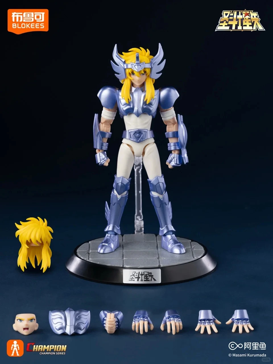ฟิกเกอร์แท้ Blokees Saint Seiya คาเมส ของเล่นไฮโอกะ ระดับแชมป์ ชุดประกอบโมเดล ของสะสม ของขวัญ