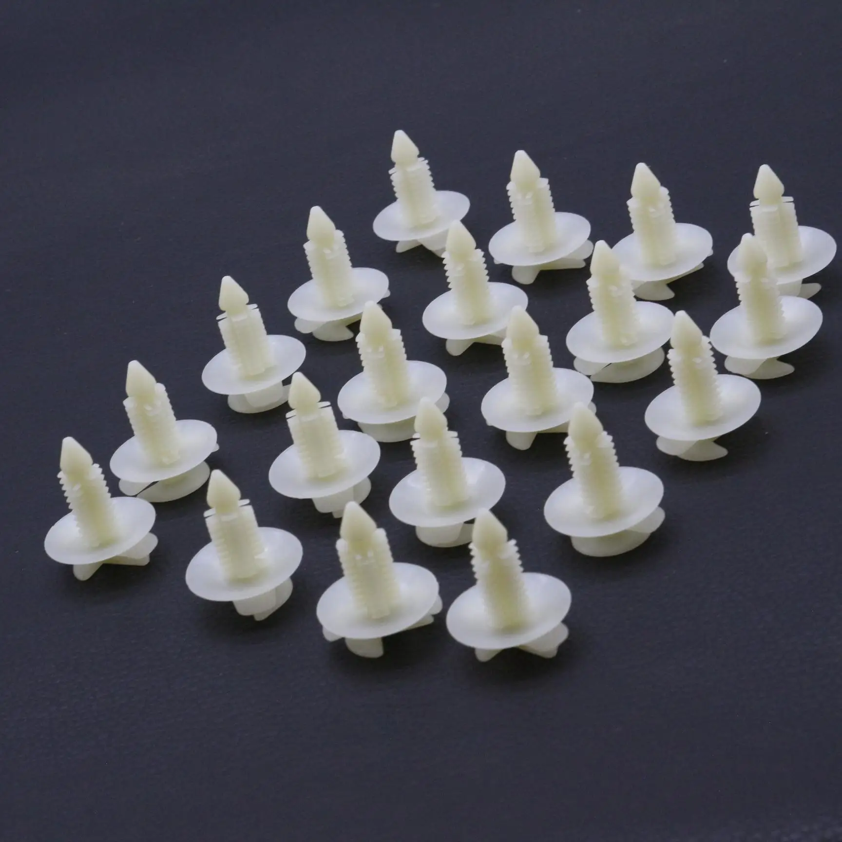 20 pcs Door Trim Retainer Pin Moulding Clips Compatible With Fiat Panda 5755291 White Nylon Fasteners