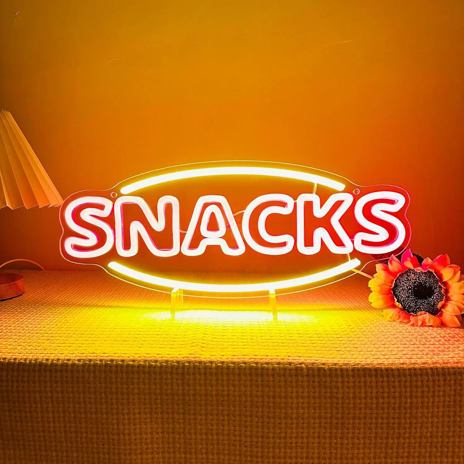 

Snacks Neon Sign Dimmable Wall Lights for Snack Bar Pub Cake Shop Cafe Kitchen Decor Electronic Art Draw Birthday Gifts