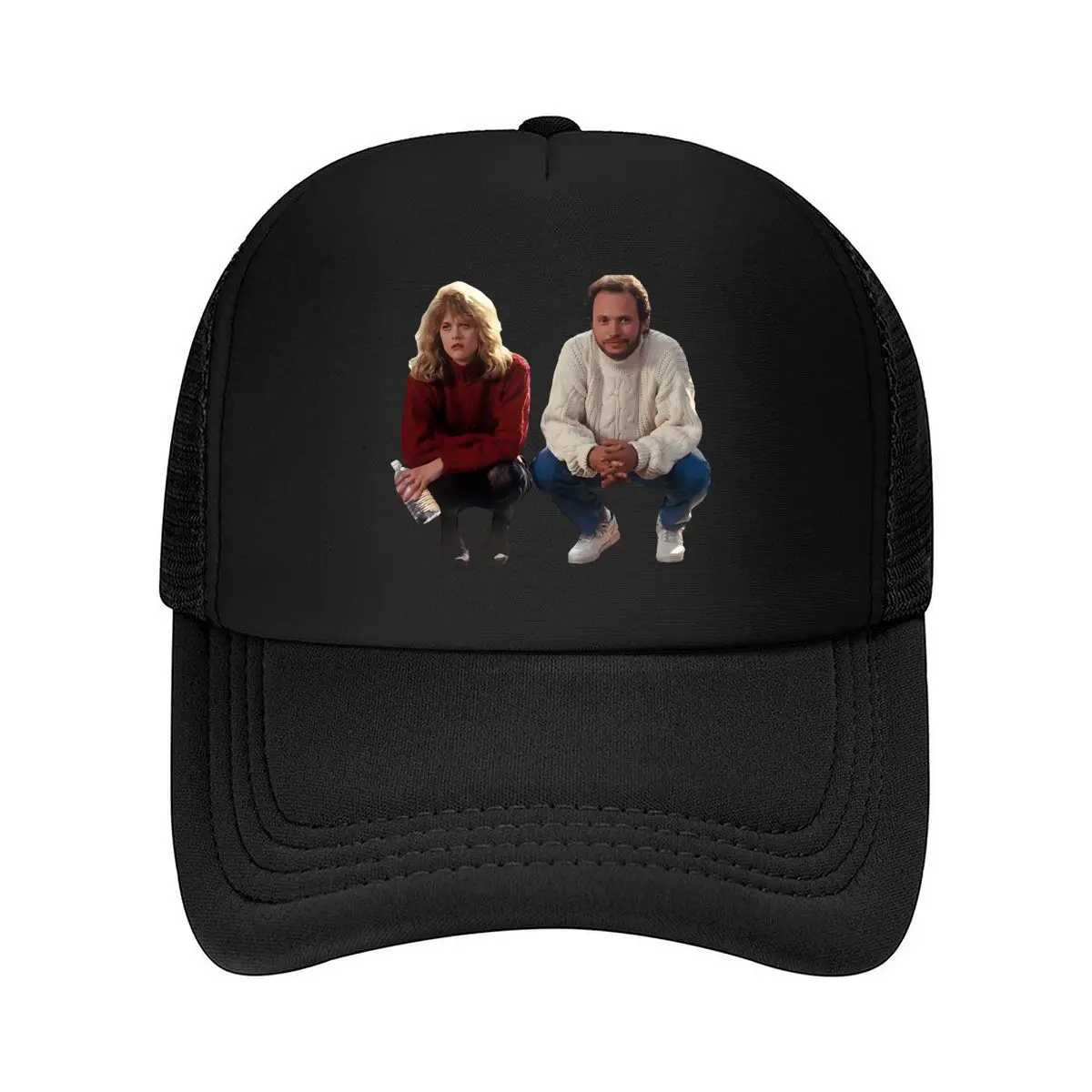 

Two People Portrait Casual, Candid - Style Photography of a Man and Woman Mesh Baseball Cap