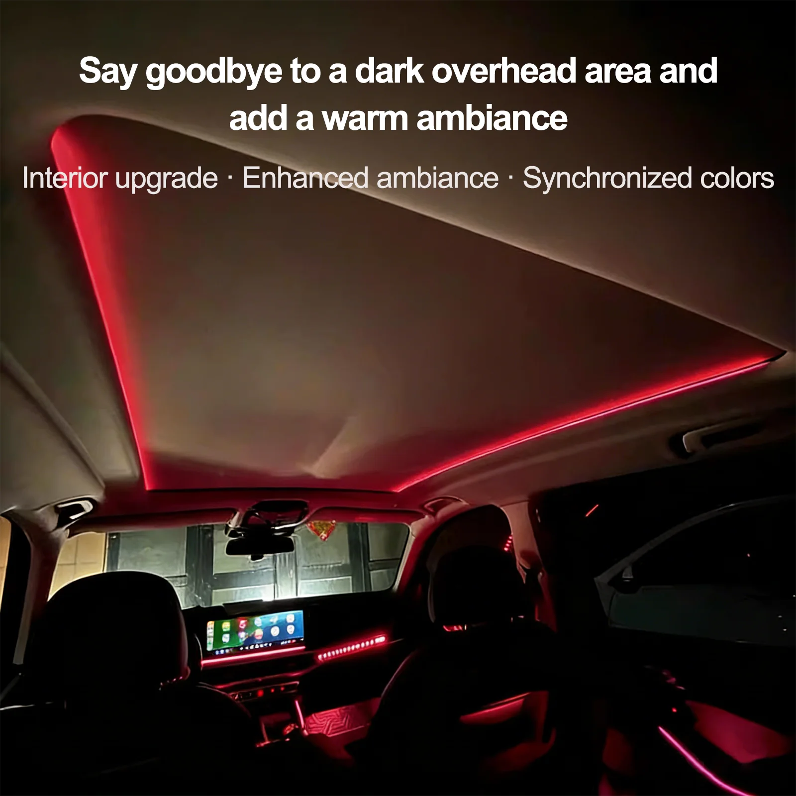 

Ezonetronics for BMW 5 Series G60 G68 2024-2025 Sunroof Side LED Ambient Light, Original Protocol Sync 11 Colors Plug and Play