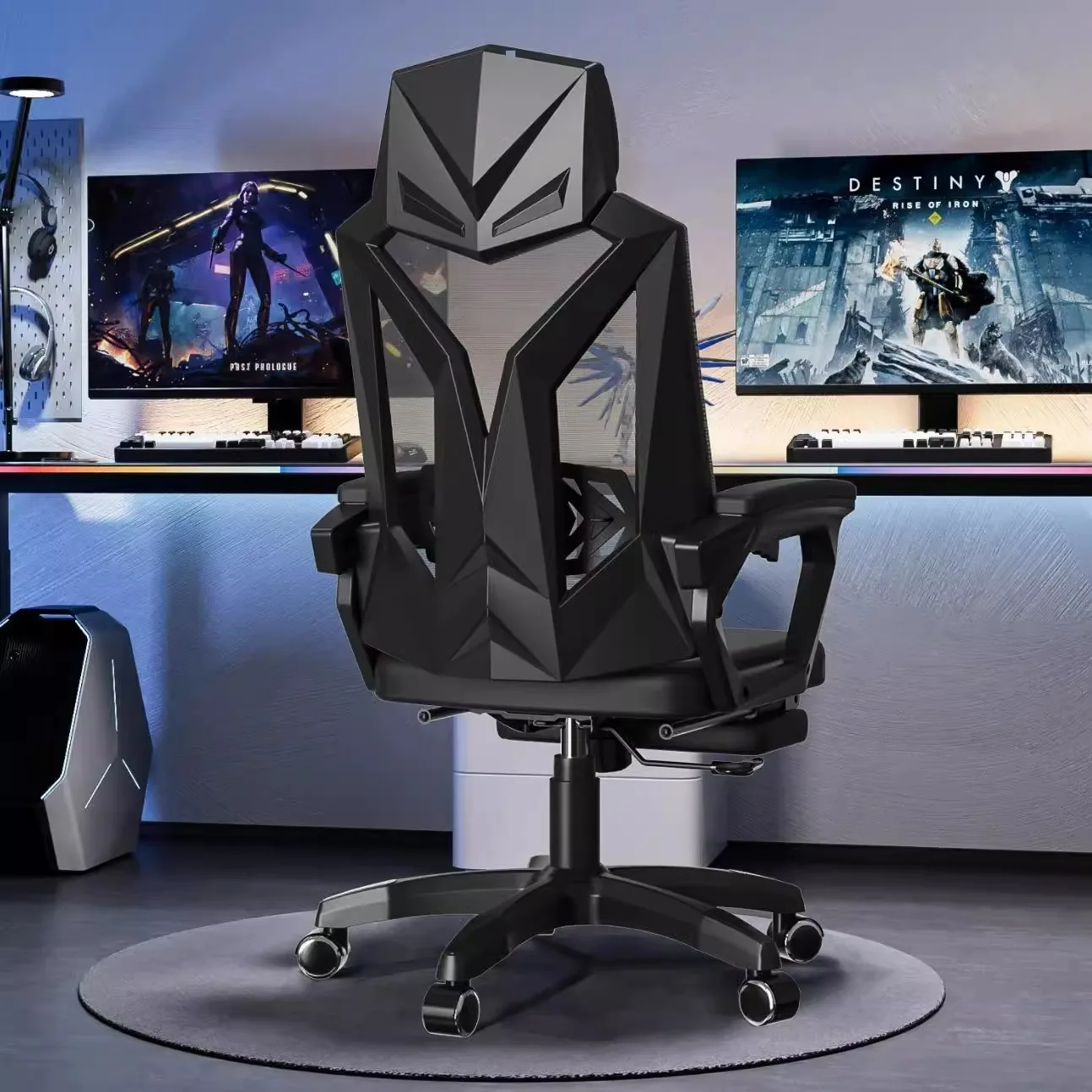 

Computer Chair Household Modern Simple Sedentary Comfortable Backrest Learning E-sports Chair Mesh Rotating Liftable Officechair