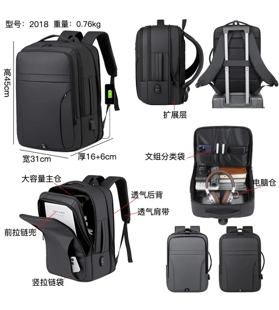Casual work pack with flexible storage adapts to impromptu trips and daily commutes alike