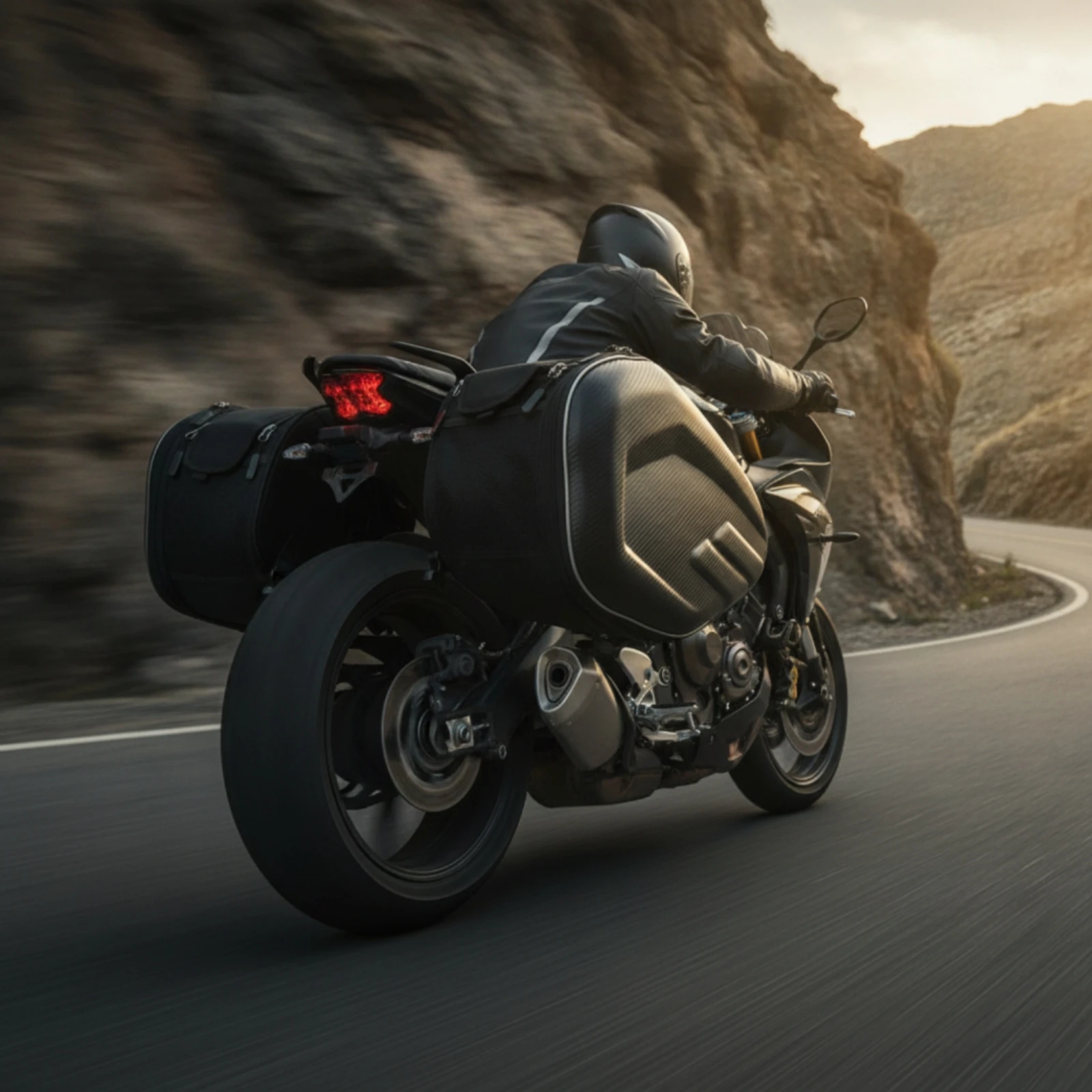 Motorcycle Saddlebags Expandable Motorcycle Side Bags Saddlebag Structured Saddlebag with Straps Adjustable for Motorcyclists