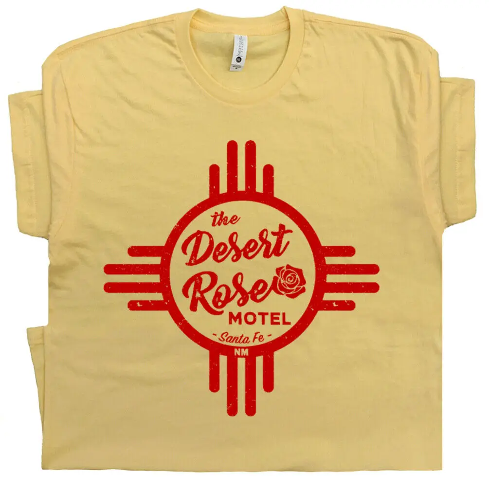 

Santa Fe New Mexico T Shirt Flag Desert Rose Vintage Motel Hotel Roswell Graphic