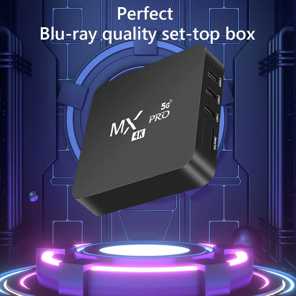 Smart TV Box MXQ-PRO 4K HD TV Box Android 12.0 2.4G 5G Dual-WIFI 3D-видео медиаплеер 2 ГБ ОЗУ 16 ГБ ПЗУ Телеприставка для домашнего кинотеатра