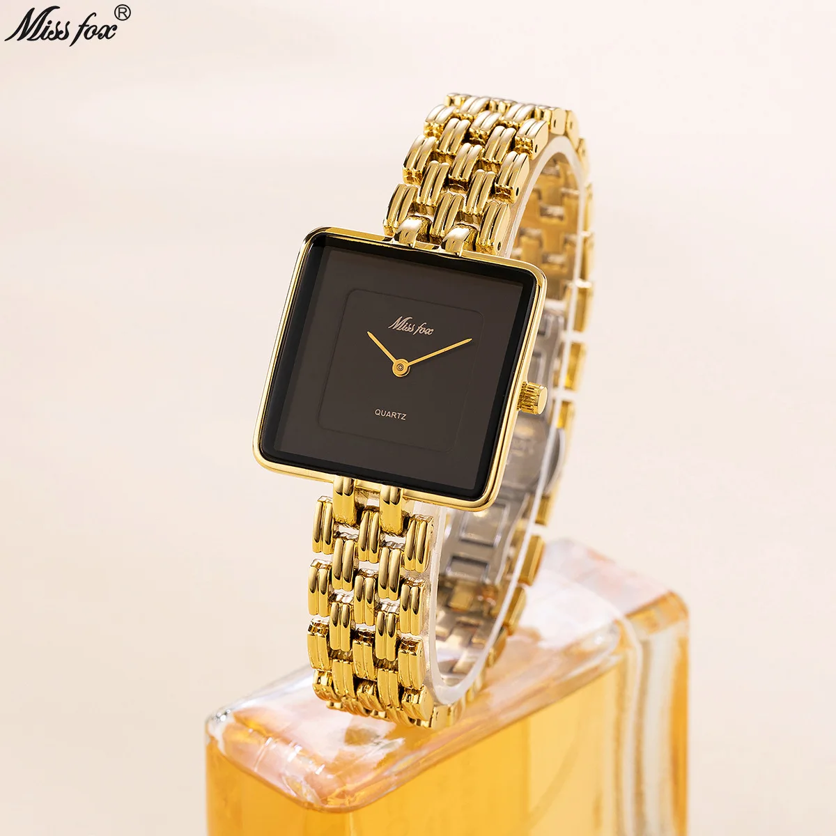 Minimalist Style Quartz Watches for Women Small Square Case Women\'s Watch Hot Fashion Ladies Wristwatch Gold Steel Reloj Mujer