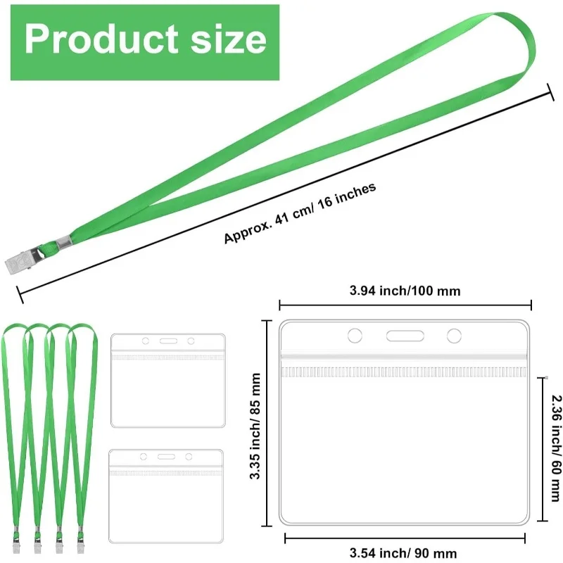 Pcs Tie ID Documents and Pcs Branded Reusable Tie with Clip，Plastic with clip ID Card clamp Famous Brand，Suitable for adult busi