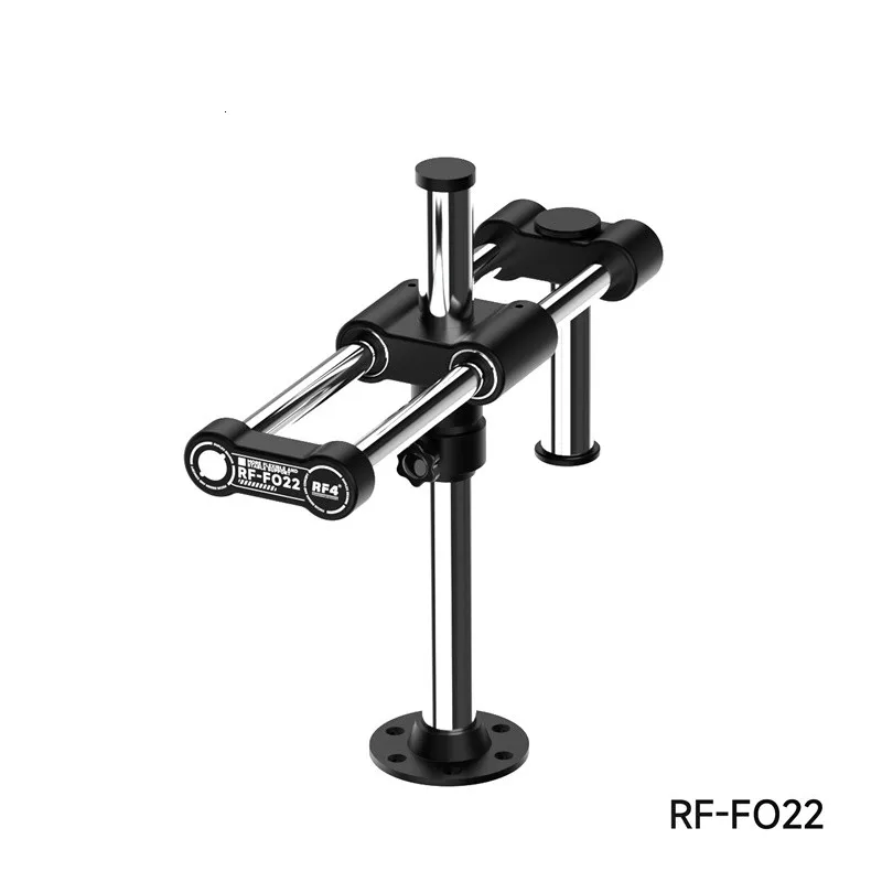 RF4 FO21 FO22 ステレオ顕微鏡スタンド 360 °   回転ユニバーサルダブルアーム顕微鏡ブラケット二軸ホルダーリフティングツール