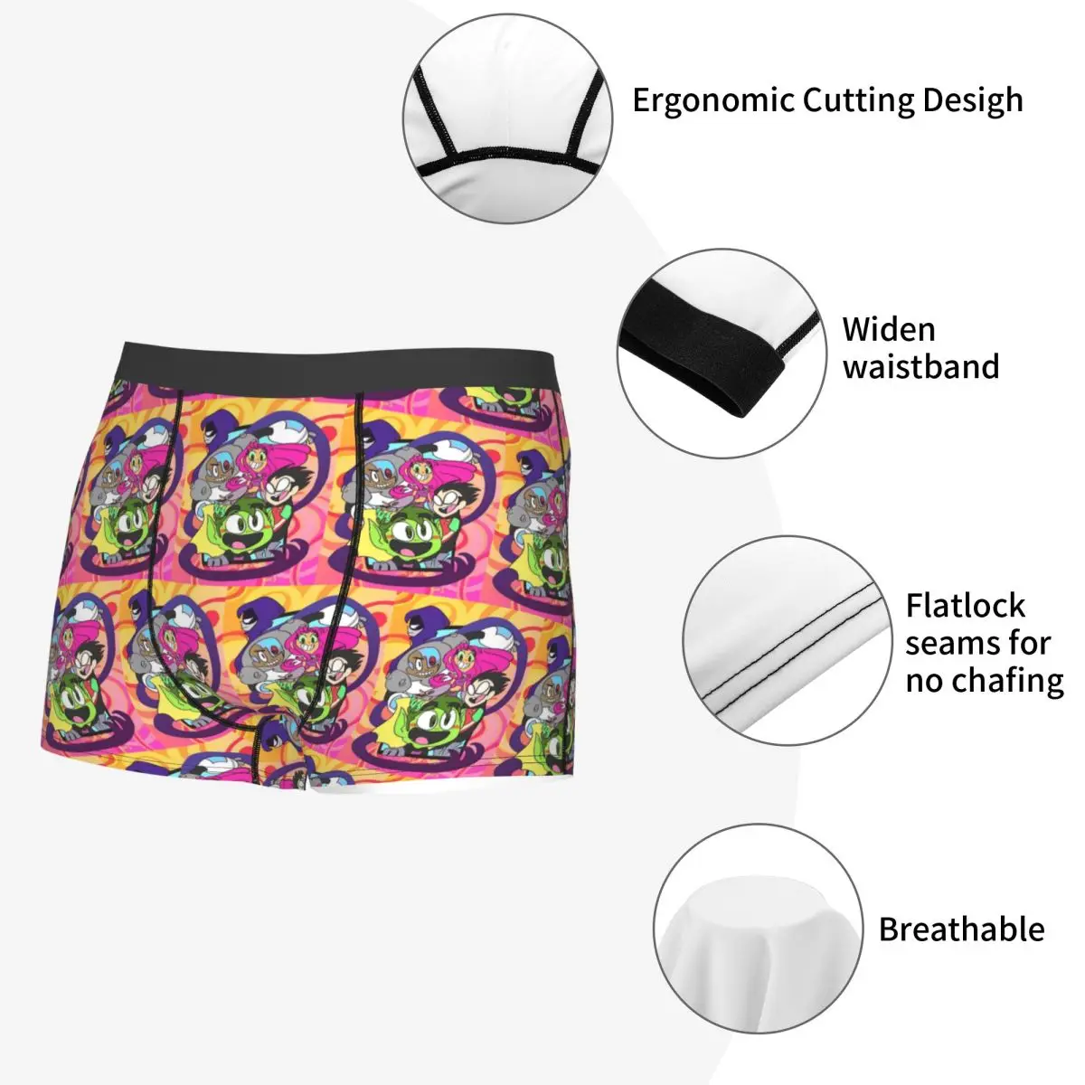 Calzoncillos Boxer cortos Teen Titans Go Jovens Titas bragas hombres ropa interior transpirable para Homme hombre novio regalo