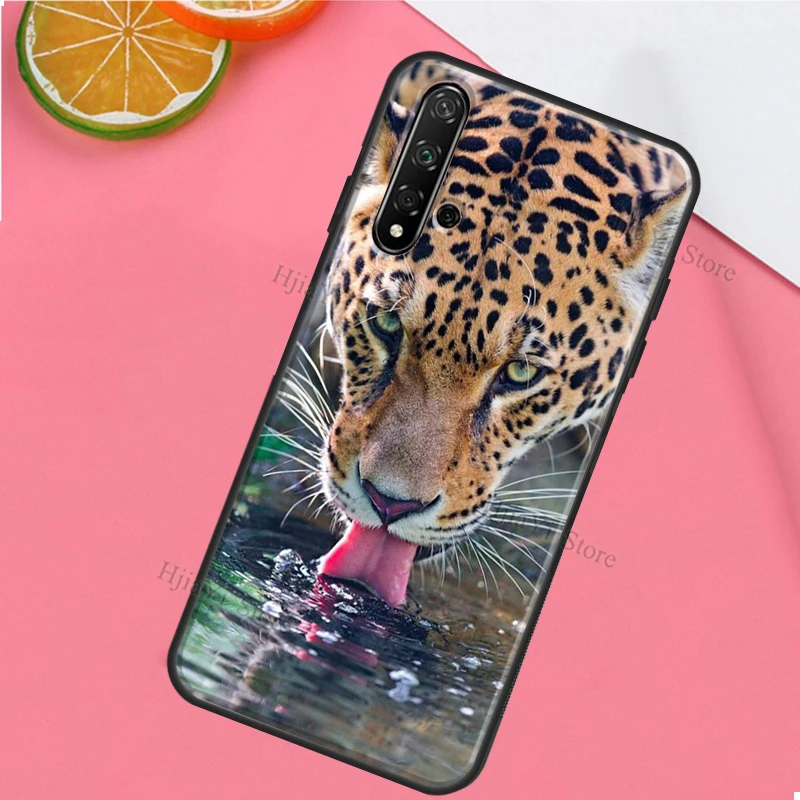 Cheetah Panther tiger lion Case For Huawei P30 Lite P20 P40 Pro Nova 5T P Smart Z 2019 2021 Honor 10 Lite 8X 9X Cover