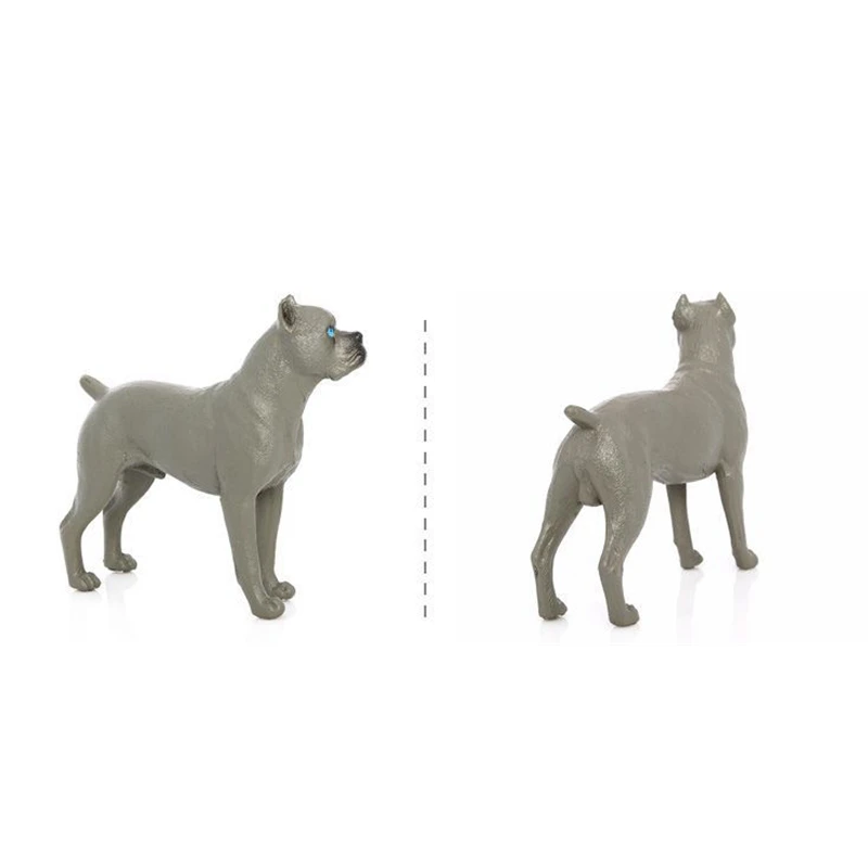 Realistic Miniature Cane Corso Dog Figurine - Detailed Desktop Pet Puppy Decor Statue for Home Office Display