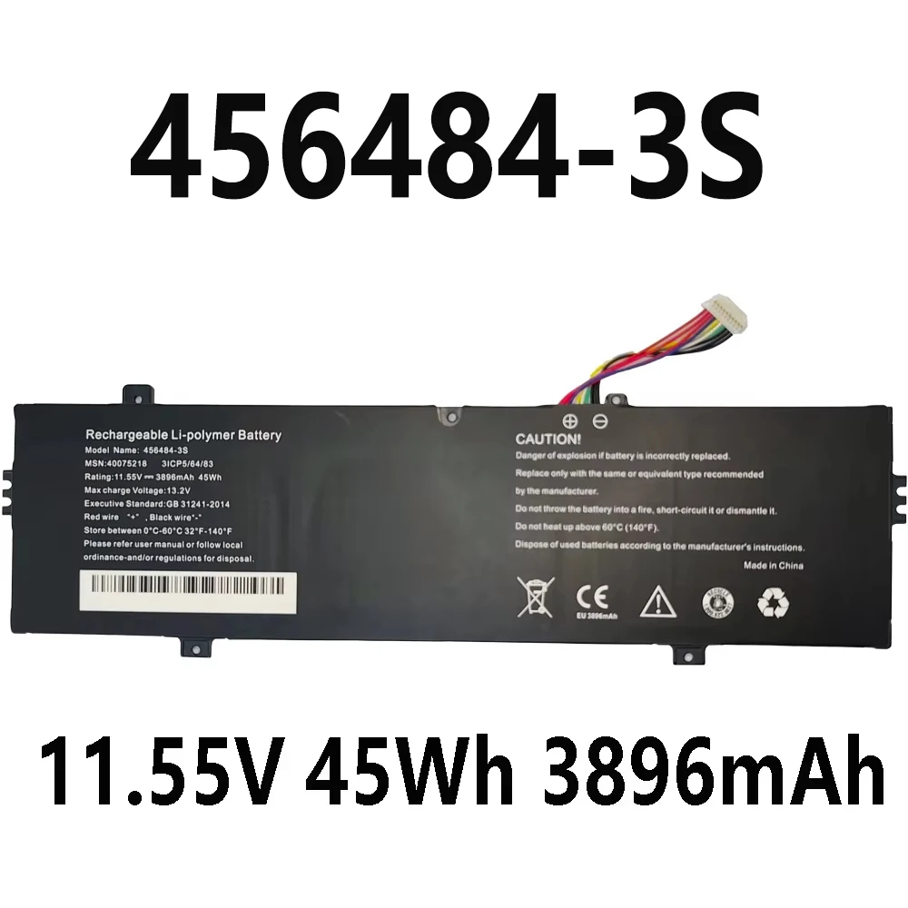 456484-3S 11.55V 45Wh 3896mAh Laptop Battery For Medion Akoya E14304 E15303 MD62063 MD62021 MD62113 MD62114 10-Pins 10-Lines