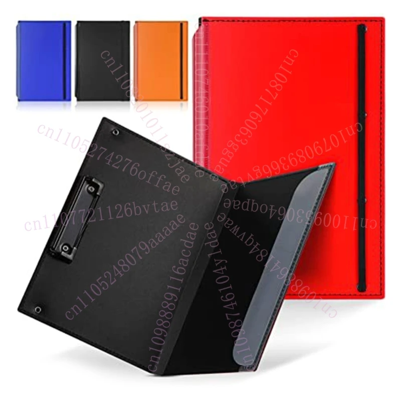 

Nursing Clipboard Foldable Office Portable Folder Writing Board 3-layer Plastic Board Clip Student Files