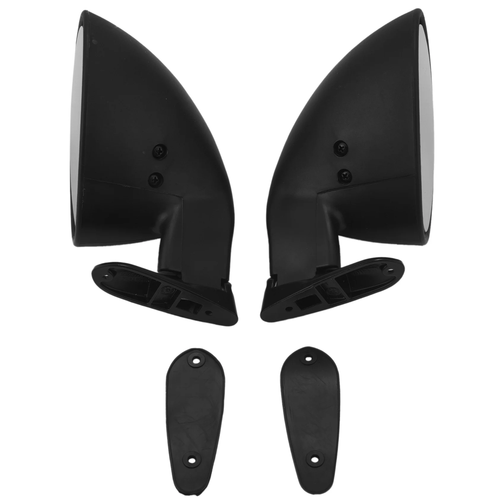 Classic Retro Door Wing Side Mirror Car Matte Rearview Mirror California Style Car Accessories Black L+R White Mirror