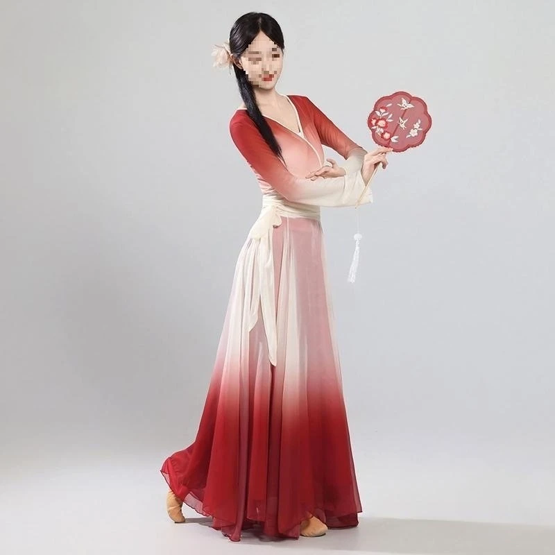 Klassischer Tanz, allmähliche Änderung von Oberteilen, Performance-Kleidung, Feen-Energie-Übungsset, Mullkleidung, alter Stil