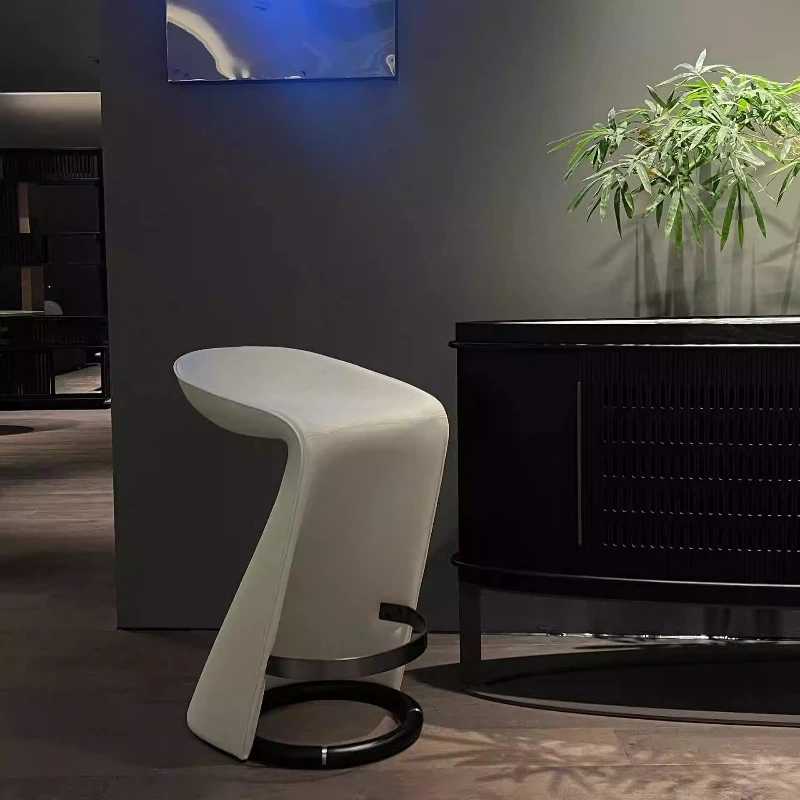 

Metal fiberglass special-shaped skirt modeling bar front desk cafe bar chair