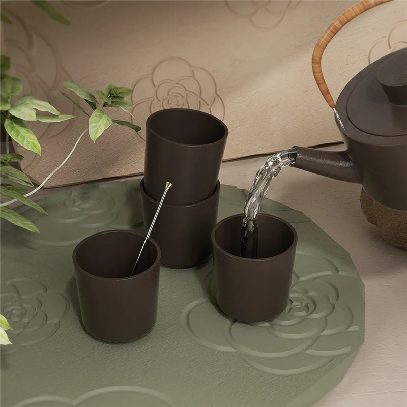 

A47F-3PCS Camellia Coaster Resin Silicone Mold Coffee Coaster Tray Mold Epoxy Resin Plaster Concrete Wine Glass Cup Mat Mould