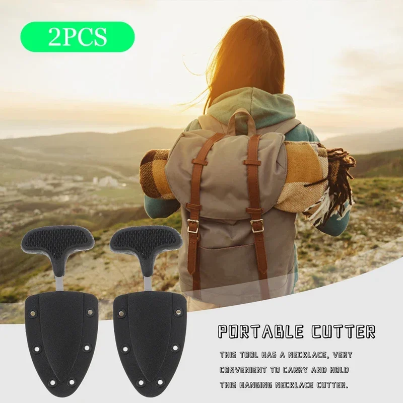 1PC Multifunctional Necklace Cutters Outdoor Camping Cutters Portable Cutters Hanging Necklace Portable Camping Multitool