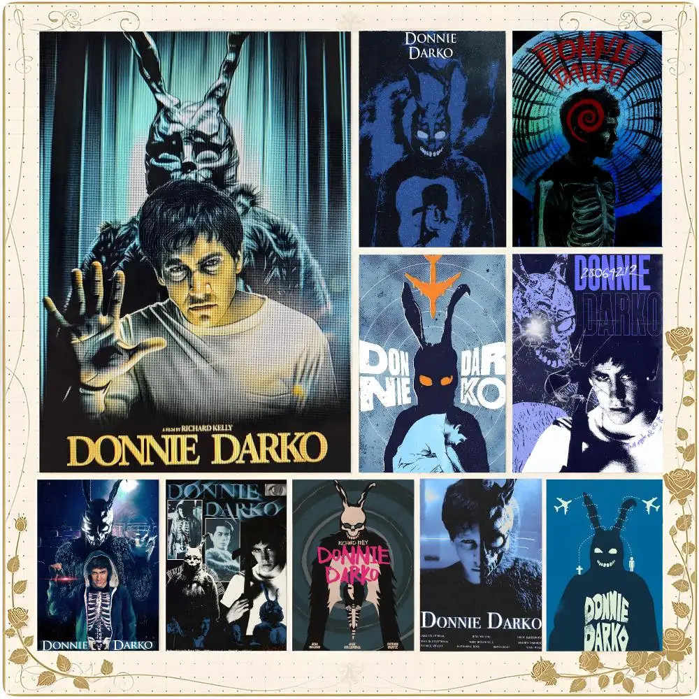 Film Psychological Sci Fi Donnie Darko Poster Framed Wall Art Painting for Living Room Interior Decor and Gift Options
