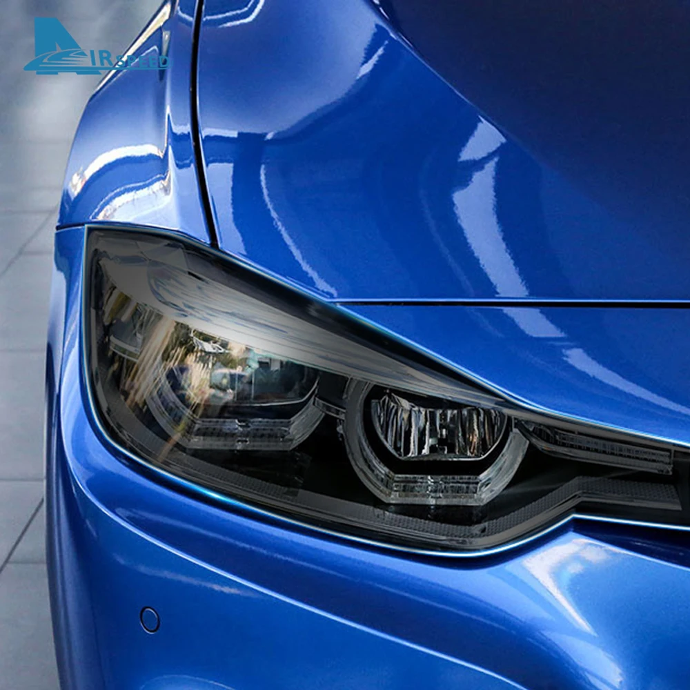 

2pcs for BMW F07 F10 F15 F16 F30 F34 G11 G01F25 F26 G30 G32 TPU Smoked Black Headlight Headlamp Protective Film Accessries