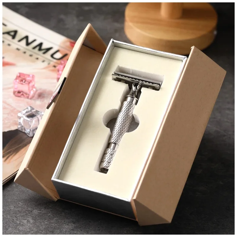 YAQI Safety Razor PILOT Stainless Steel -  0.95mm Blade gap Durable High quality Men's Grooming Shaving Tool
