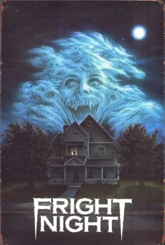 Horror Movie: Fright Night Tin Metal Sign