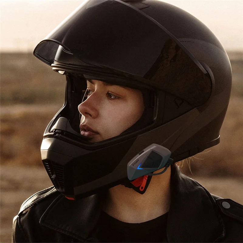 Ingenious-INWA Motorhelm Bluetooth Intercom Headset Full-Face Motorrijden Waterdichte draadloze oproepheadset