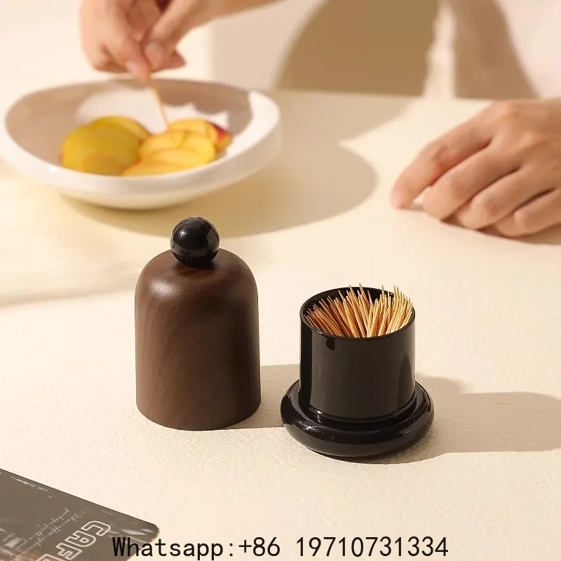 Toothpick box High-value toothpick holder Home living room High-end dental floss can Cotton swab storage box