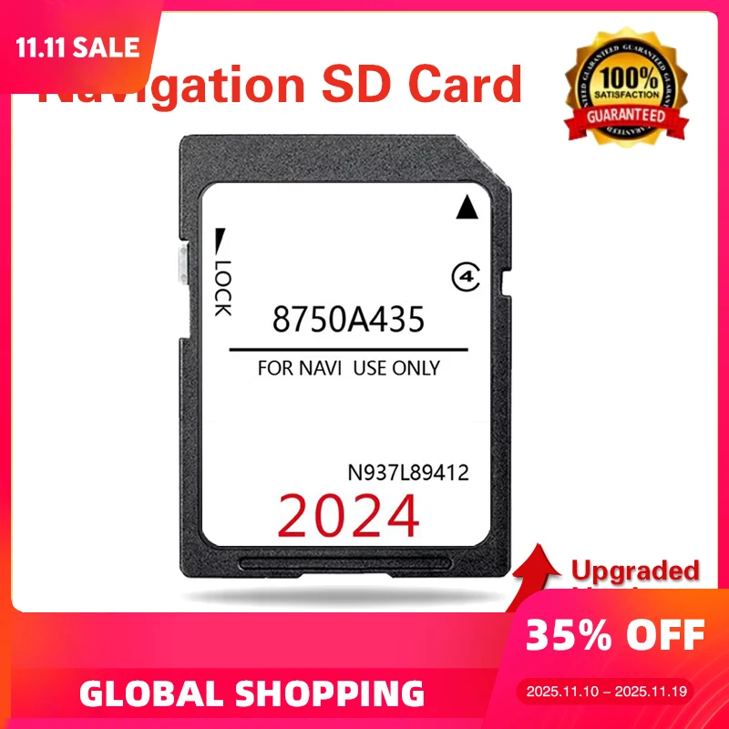 

for Citroen C4 Aircross 2011 - 2017 C-11 NAVI Navigation Upgrade 2024 Version SD Card UK Europe map 8750A435 N937L89412