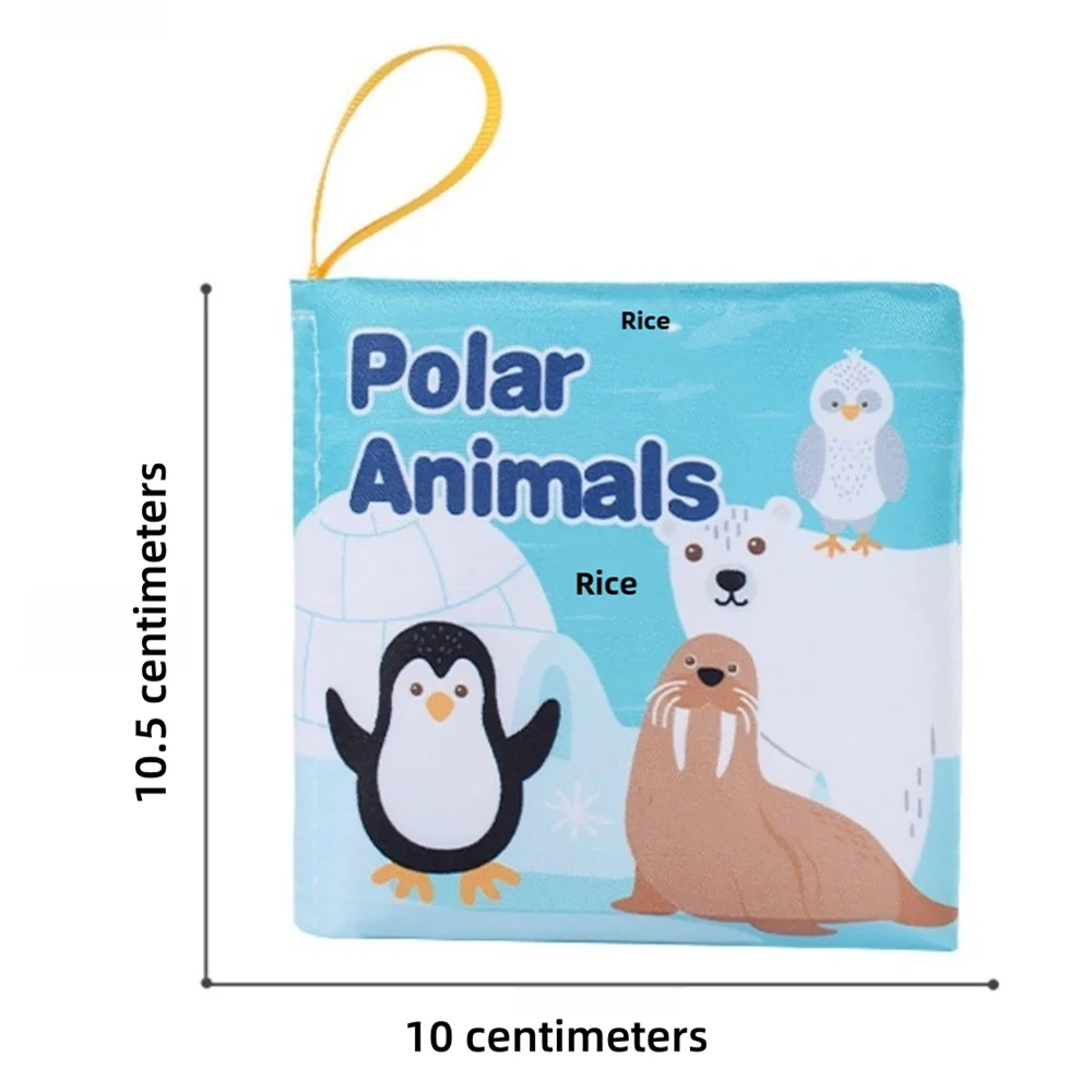 Libro di stoffa cognitivo infantile Educazione precoce del bambino Educativo Foresta dell'oceano Animali da fattoria Piccolo libro di stoffa touch resistente allo strappo