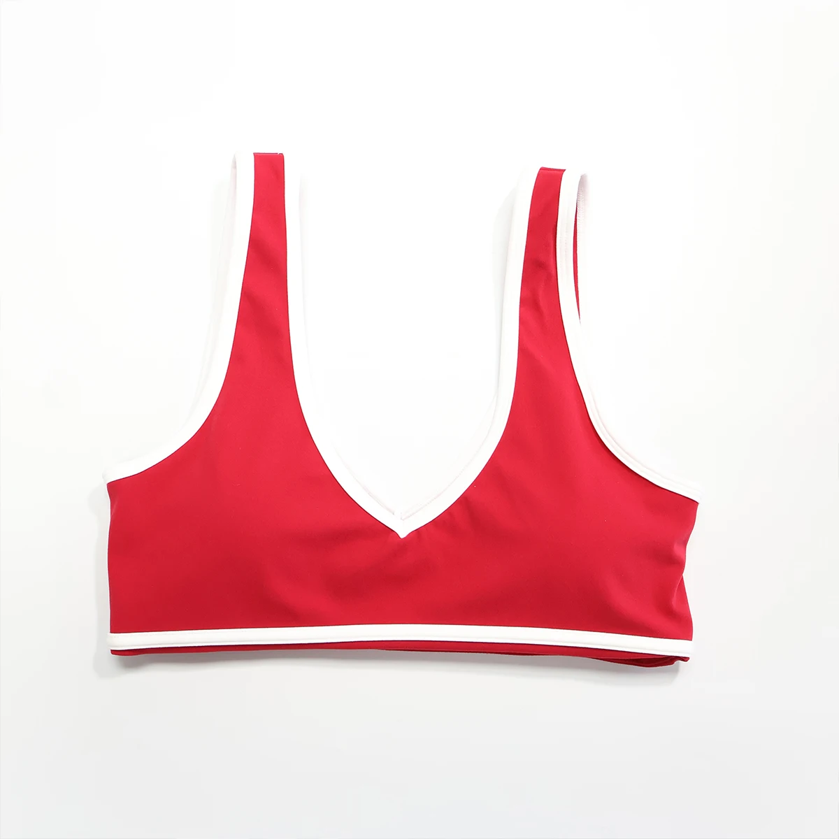 Neuer Sommer Damen V-Ausschnitt Yoga-BH Stoßfester Fitness-Sport-BH für Laufen Outdoor Casual Eng Anliegender Damen-BH – Detail 5