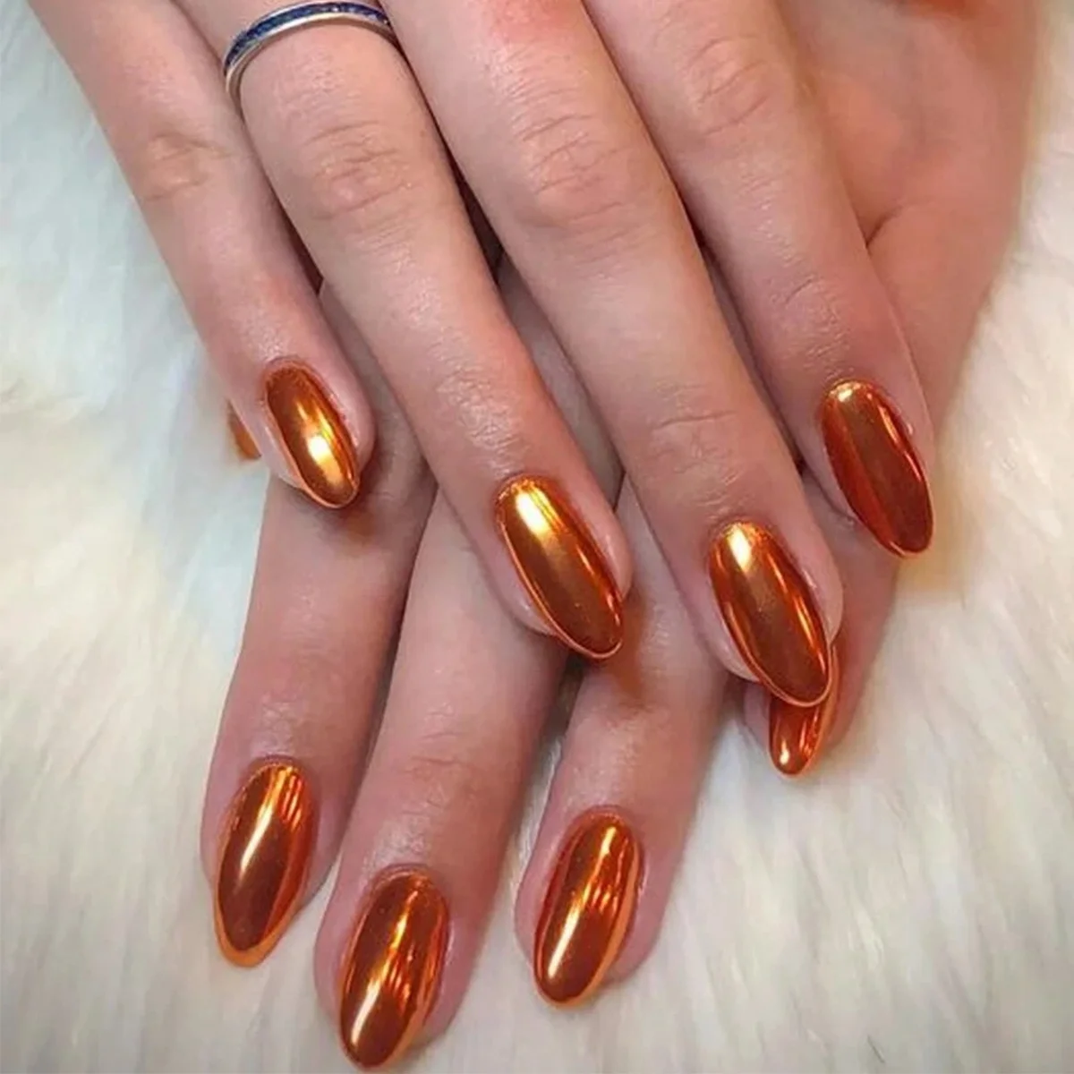 1pc Kürbis Magie Spiegel Pulver Chrom Nagel Pulver Holographische Laser Farbe Nagel Pulver Funkelnden Nail art Creation Werkzeug – Detail 2