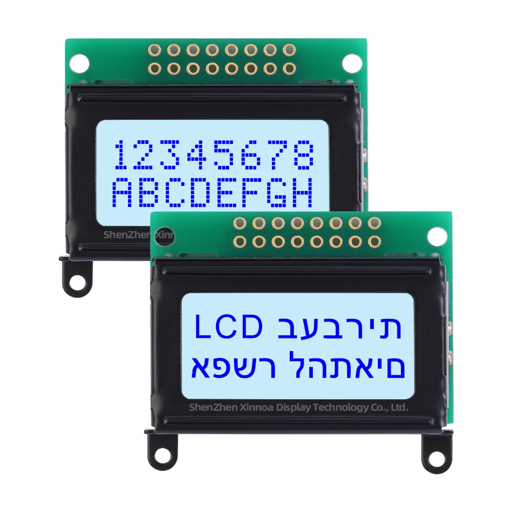 จอแอลซีดีแสดงผลแบบขนาน51ไมโครคอนโทรลเลอร์ Stm32 02*8แรงดันไฟฟ้า LCD 3.3V ST7066U สีส้มอ่อนสีดำตัวอักษรยุโรป0802C โมดูล LCD