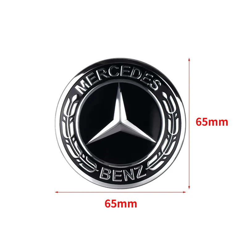 4pcs 65MM Car Wheel Center Covers Stickers Hub Caps Sticker For MERCEDES BENZ AMG W204 W126 W205 W124 W220 W222 C180 C200