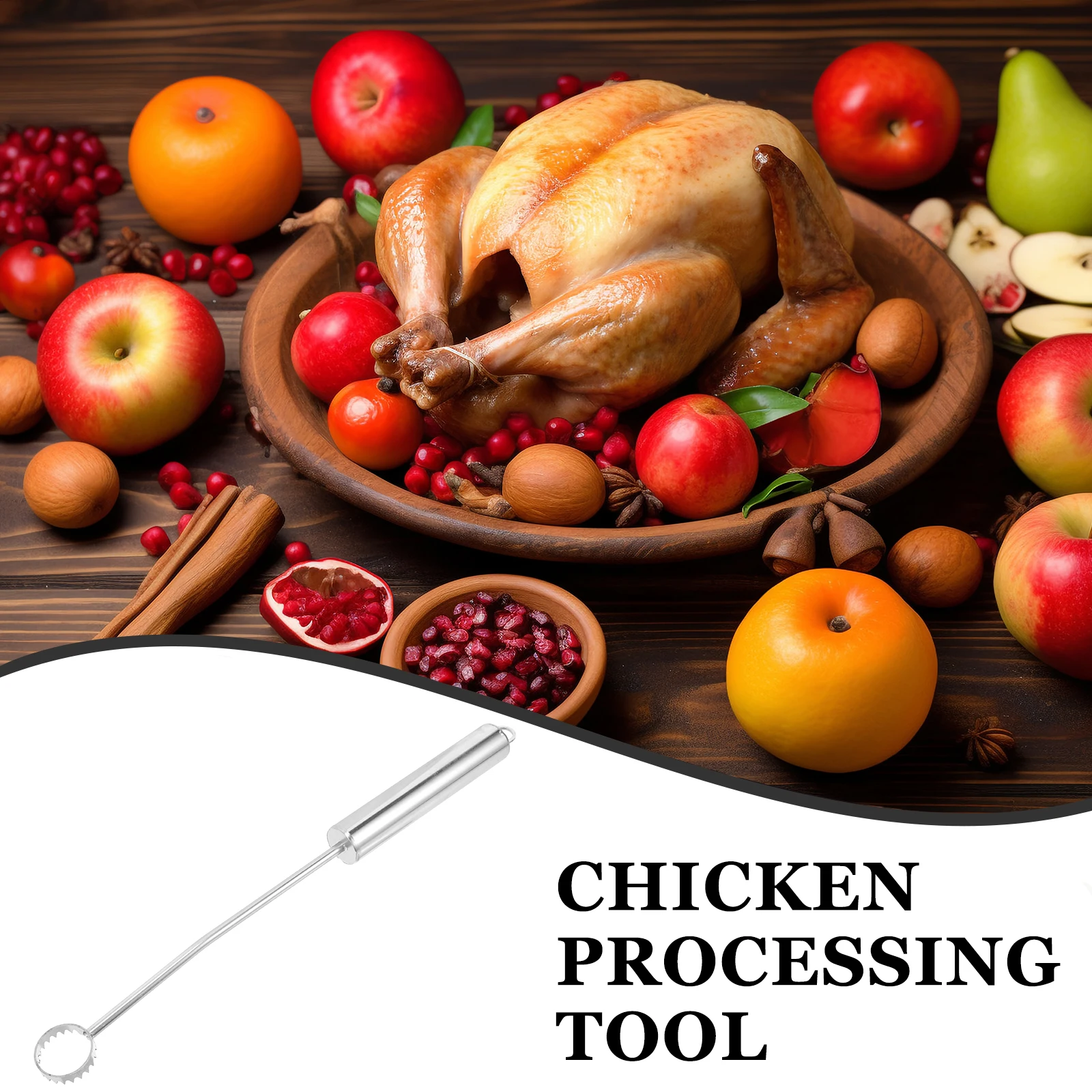 

Heavy Duty Stainless Steel Chicken Lung Remover Scraper Poultry Processing Tool Turkey Butchering Equipment Meat Processing