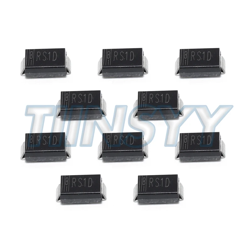 100PCS 1A 200V 400V 600V 1000V FR104 FR107 RS1D RS1G RS1J RS1M SMA DO-214AC SMD Fast Recovery Rectifiers Diode