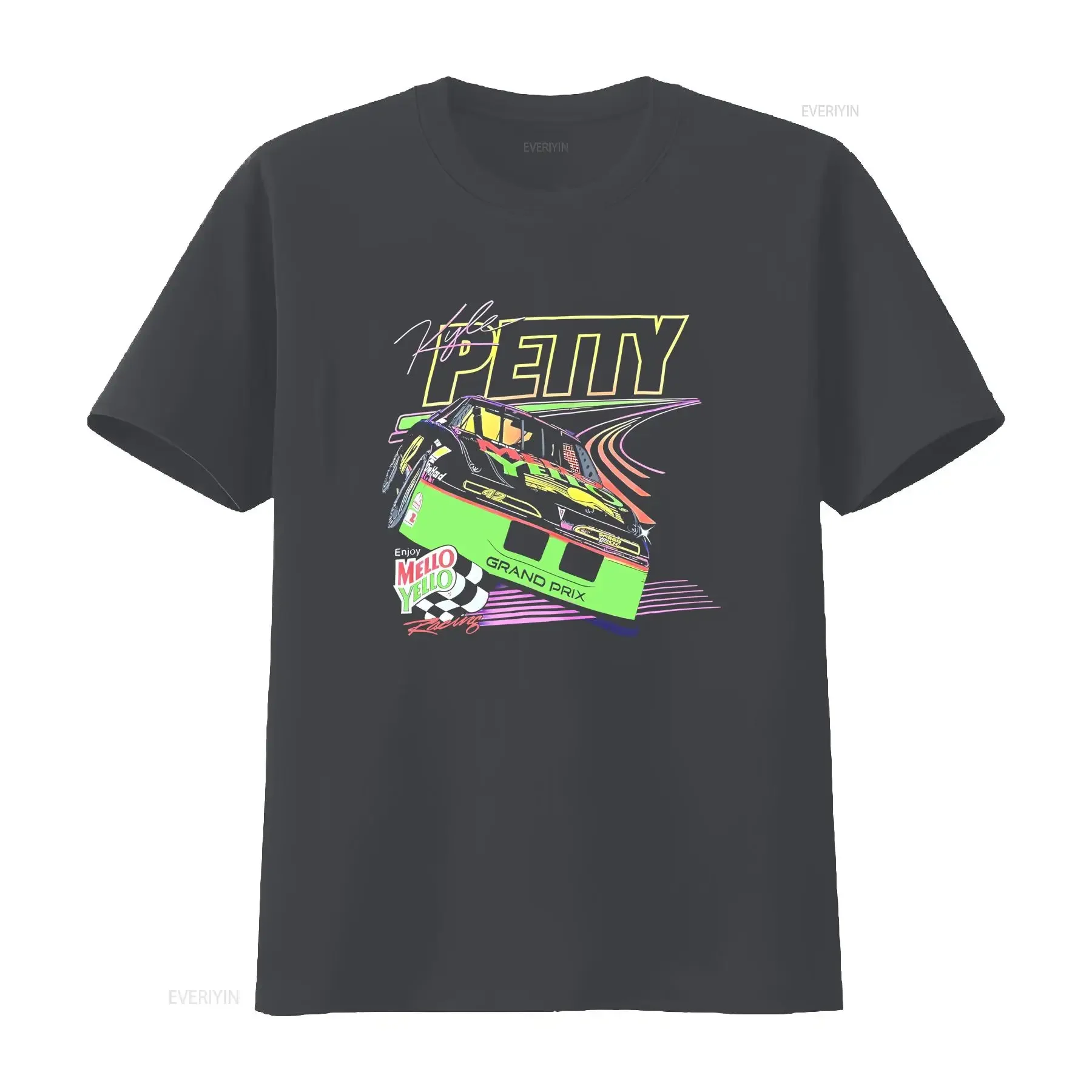 تي شيرت كايل بيتي للمروحة باللون الأسود بجميع المقاسات تي شيرت عتيق مصمم ملابس ناعمة مغسولة ملابس خروج مريحة غير رسمية قابلة للتنفس #4