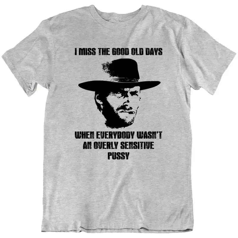 Clint Eastwood Guns Movie Wild West Cowboy Retro T Shirt New