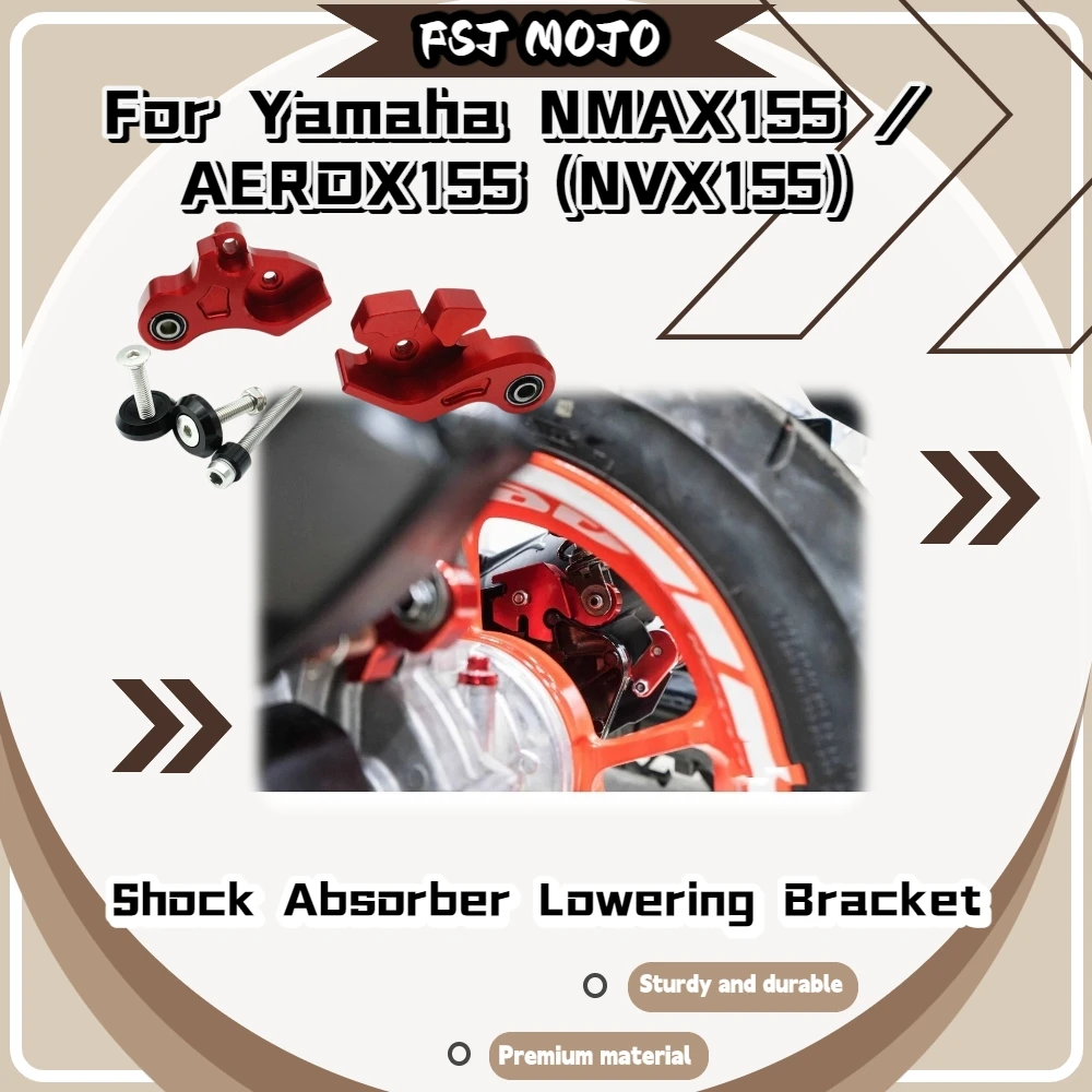 For Yamaha NMAX155 AEROX155 25MM Seat Lowering Kit Lower Suspension Improve Foot‑Ground Contact Mod Accessories