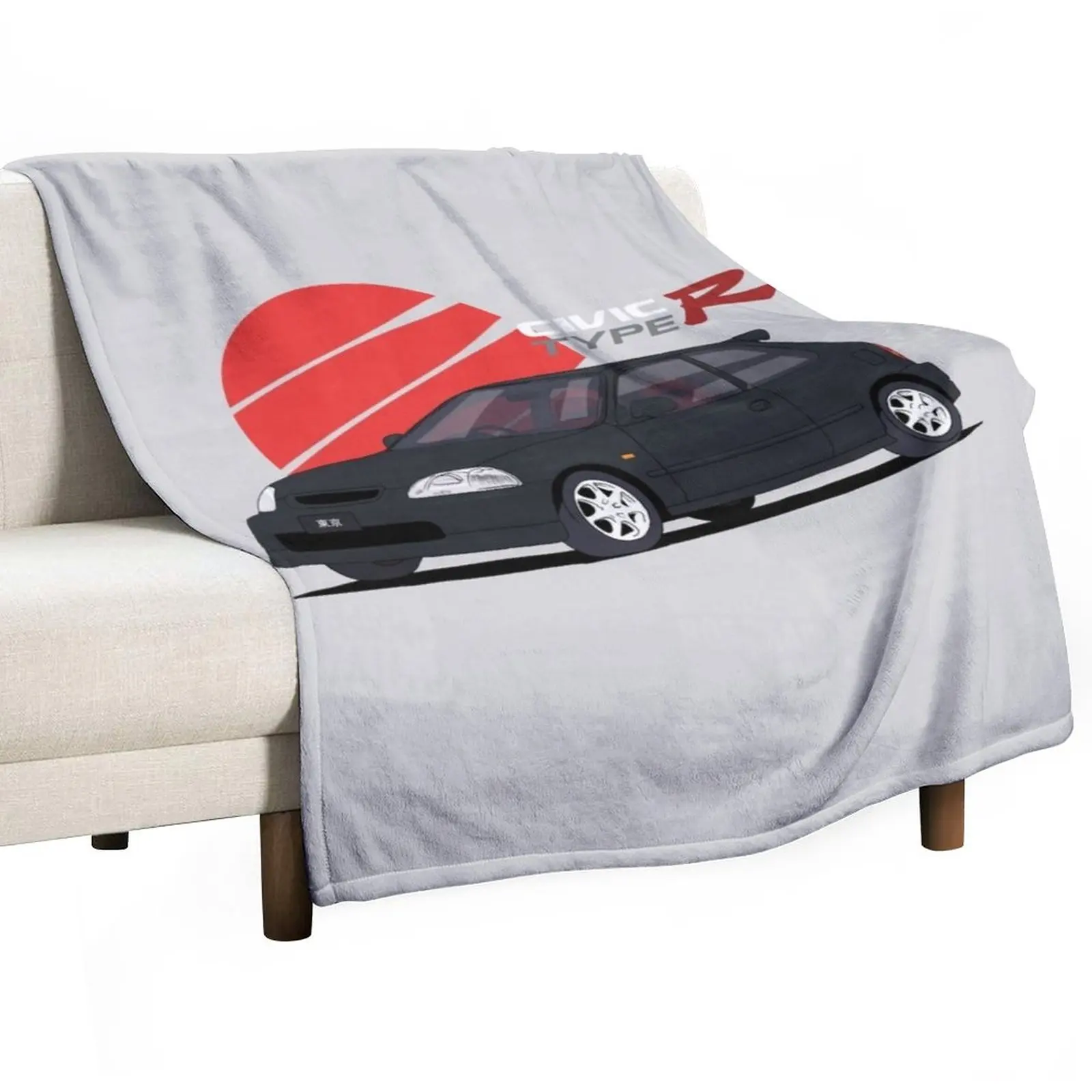 

Civic EK9 Type R - Starlight Black Pearl NH-592P Throw Blanket Dorm Room Essentials Moving Blanket