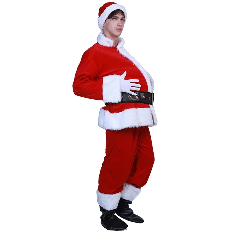 Funny Unisex Santa Claus Fake Belly Christmas Stage Show Props Accessories Dress Up Cosplay Christmas Party Stuff