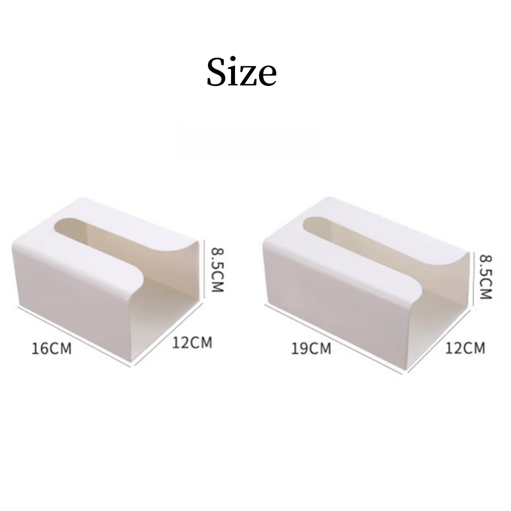 Wall Mounted Tissue Box Waterproof Self Adhesive Napkin Holder Home Disposable Gloves Storage Box Kitchen Paper Organizer Case