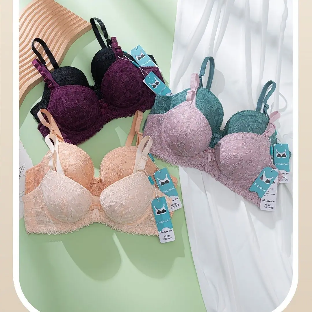 Flat Chest Artifact Lingerie for Women, with Small Breasts Gathered Together and Thickened by 8 cm. Super Thick