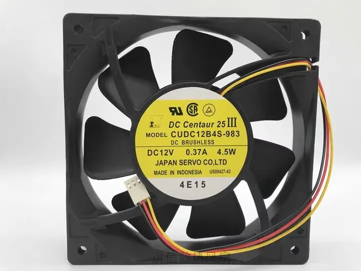 Gratis Pengiriman Asli 12025 CUDC12B4S-983 DC12V 0,37A 4.5W 120*25MM Kipas Pendingin