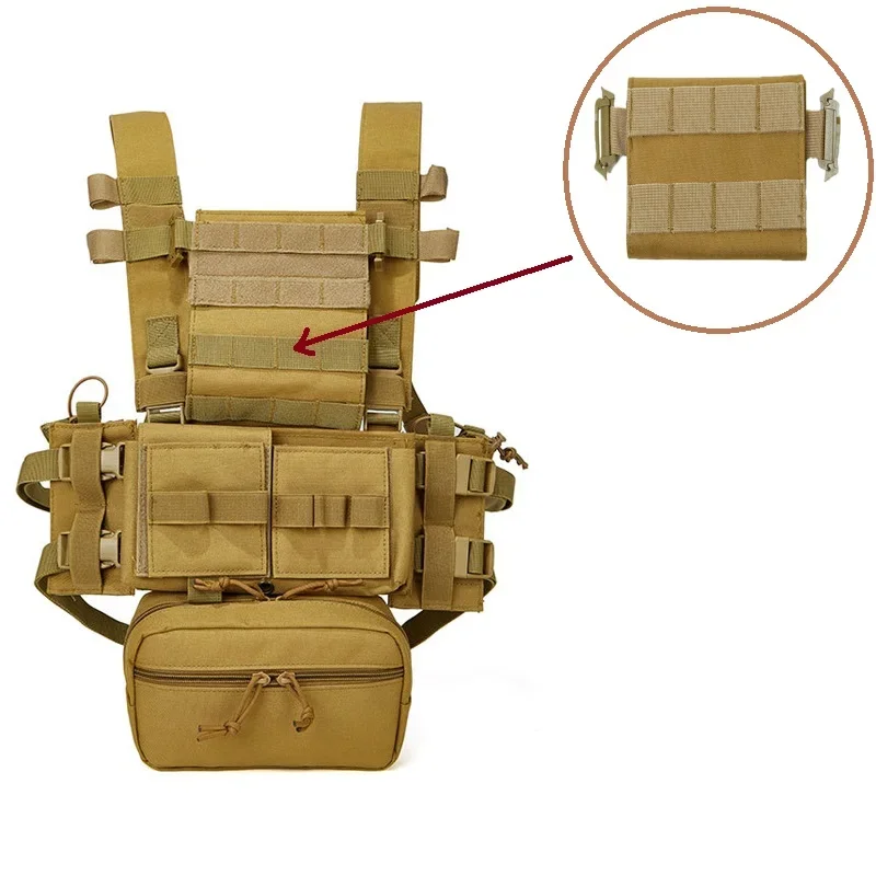 Tactical Chest Rig Guard Plate Hanging Attachment For MK3 CPC D3 MK3 Etc. Vest Protector MOLLE Armor Airsoft Hunting Accessories