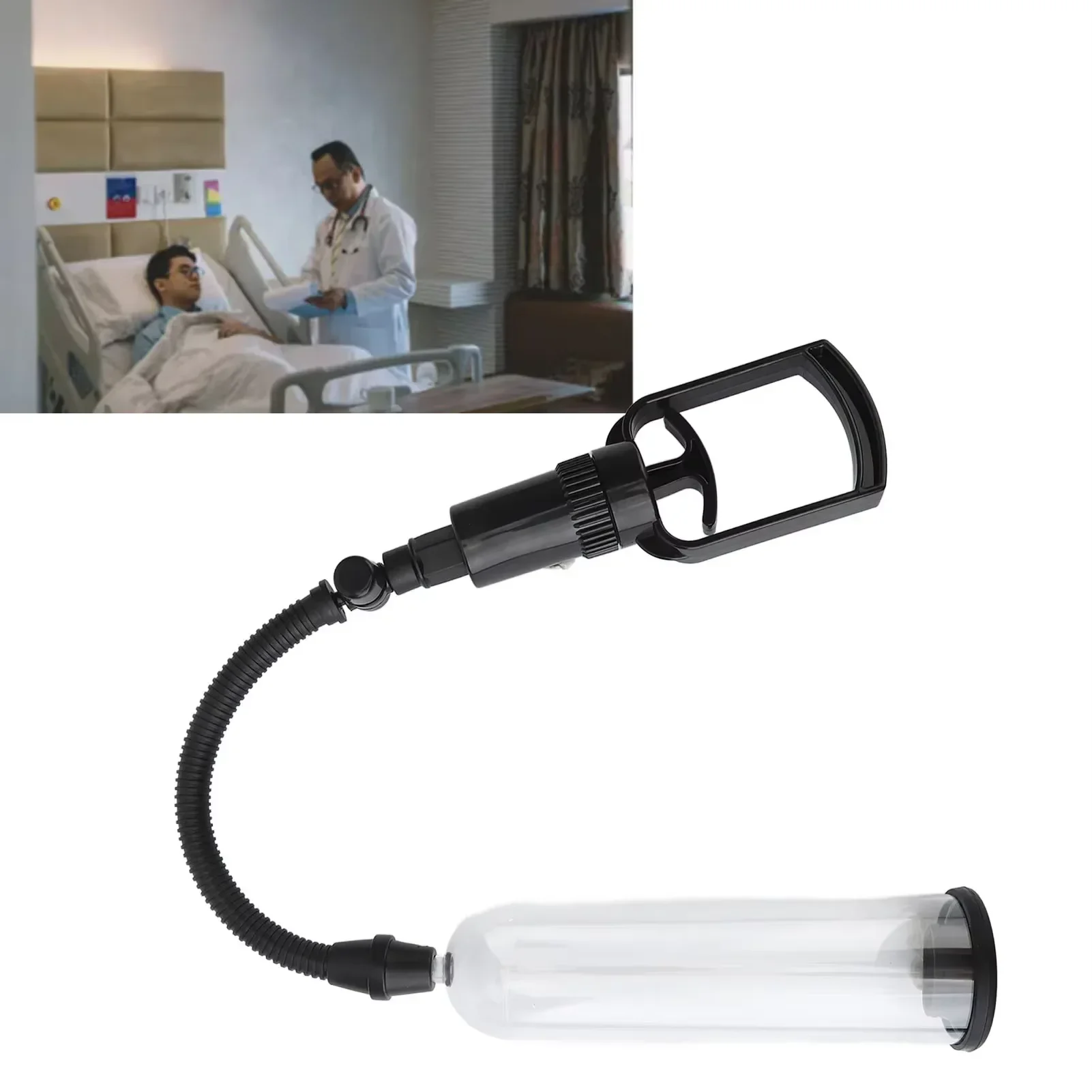 

1pcs Men Vacuum Pump Trainer Manual Treatment Device Manual Air Pump Exerciser brace supports