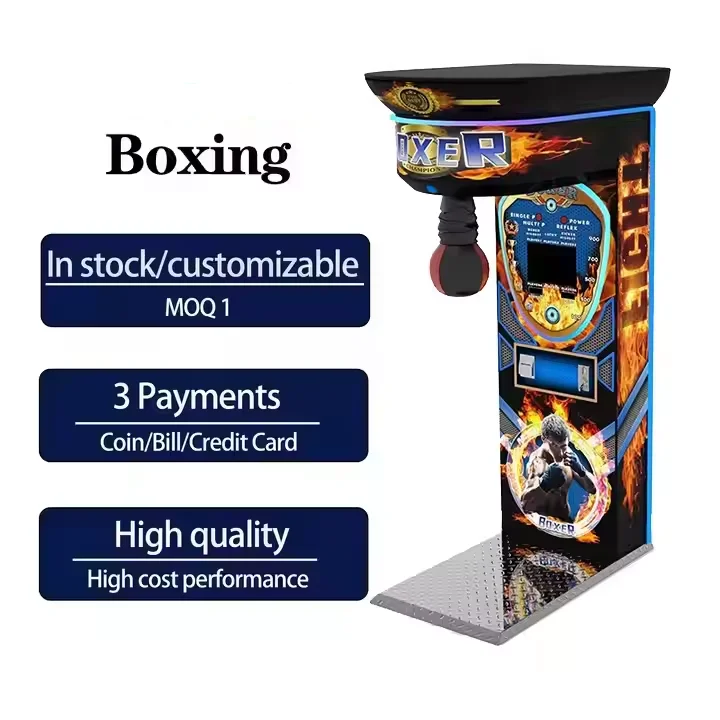 เครื่องเล่นเกมต่อยมวยแบบหยอดเหรียญในร้านเกม