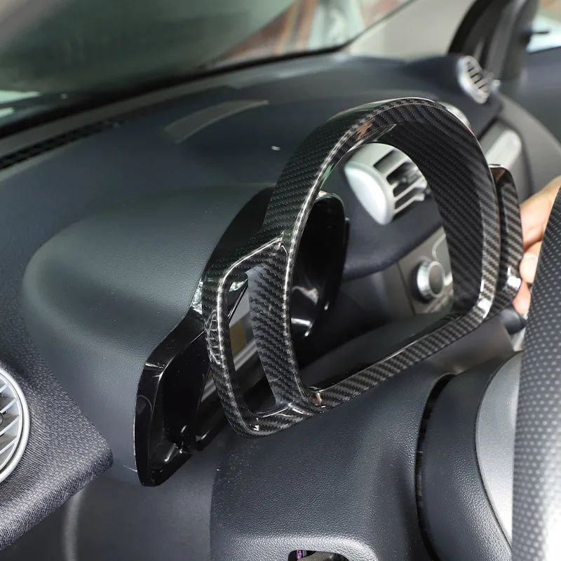 For Mercedes Benz Smart 451 Fortwo 2009-2015 Car Dashboard Display Meter Ring Speedometer Gauge Cover Trim Frame Accessories